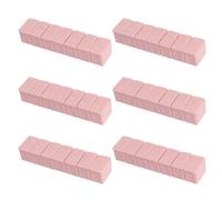 DOITOOL Estuche Portátil de Pastillas Mini con 7 Compartimentos y Braille para Personas Ciegas, Plástico Rosa, 6 Piezas, Conveniente para Escritorio y Cajón