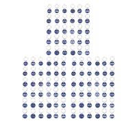 DOITOOL Etiquetas Numéricas de Aluminio Llavero, Juego 1-100 en Color Azul, Etiquetas para Llaveros y Equipaje, Resistentes para Oficina, Hogar y Hoteles, Organizador de Claves y Maletas