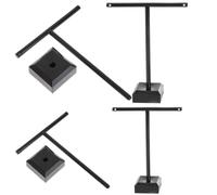 DOITOOL Expositor de Pendientes Colgantes Acrílico Negro en Forma de T, Organizador Estable y Reutilizable para Exhibir Joyas en Tienda Casa, Pack de 4 Unidades