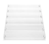 DOITOOL Expositor de Tarjetas coleccionables de 6 Niveles - Expositor de Tarjetas de felicitación - Soporte de acrílico portátil y versátil para Negocios Deportivos (32,7 x 31,1 x 24,4 cm)