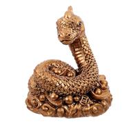 DOITOOL Figurilla de Serpiente Decorativa de Resina Modelo Simulado para Escritorio Adorno del Zodiaco Chino para Regalo de Año y Decoración del Hogar