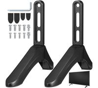 DOITOOL Fuerte de Triangular para de Aleación TV Sobremesa Base Soporte de Aluminio, Capacidad de Carga hasta 45kg, Adecuado para Reemplazo de Soporte Antiguo