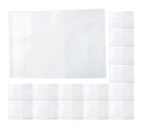 DOITOOL Funda para Pasaporte de Viaje Transparente Multifuncional Protector de Pasaporte de PVC 20 Unidades Estuche Organizador para Tarjetas y Documentos Ligera y Práctica