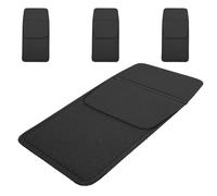 DOITOOL Funda Protectora para Bolígrafos de Cuero PU Negro Organizador de Bolsillo Portátil 4 Piezas Estuche para Lápices Multiusos Compatible Camisas y Batas de Laboratorio