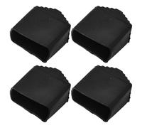 DOITOOL Fundas Antideslizantes para Patas de Escalera de Caucho Negro, 4 Piezas Cuadradas Buen Agarre para Uso Interior y Trabajo en Altura