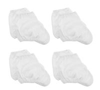 DOITOOL Fundas para Botas de Patines de Hielo Grandes en Color Claro sin Gemas, Protección Elástica para Patinaje Artístico, Paquete de 4 Pares, Protectores de Zapatos para Deportes