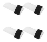 DOITOOL Fundas para Patas de Gato Antiarañazos M 4 Unidades Tapas de Garra de Poliéster Cierre Táctil Calcetines Protectores para Baño Medicación y Cuidado de Uñas