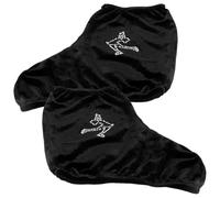 DOITOOL Fundas Protectoras Elásticas para Patines de Hielo, Cubre Botas de Patinaje Artístico Tamaño M, Material Poliéster Negro Resistente al Desgaste, Protección Portátil para Hockey