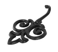 DOITOOL Gancho de Hierro Fundido Vintage para Abrigos y Llaves, Perchero de Pared Decorativo Estilo Rústico, Colgador Robusto de Pared para Hogar, Montaje Sencillo, Diseño Retro 1 Pieza