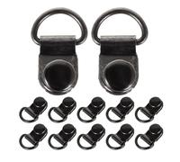 DOITOOL Ganchos para Cordones de Zapatos con Anillo en D 30 de Senderismo y Remaches de Acero Inoxidable, Soporte Mejorado y Ajuste Fácil y Reparación para Botas de Escalada