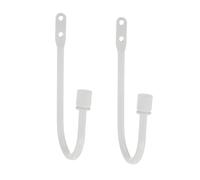 DOITOOL Ganchos para Cortinas Blancos Montaje Pared Multifuncionales para Sujetar Cortinas Ropa Sombreros y Bolsas Incluye Fijación Fácil