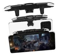 DOITOOL Gatillo Para Juegos Móviles Disparo Rápido y Revestimiento De Silicona, Activador Ajustable Negro Para Gamers, Compatible Teléfonos, Adecuado Para Partidas Móviles