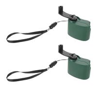 DOITOOL Generador de energía manual de emergencia con manivela (2 unidades) - Cargador portátil USB para exteriores, banco de energía manual para teléfonos - Respaldo esencial para viajes de