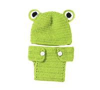 DOITOOL Gorro de Crochet Artesanal para Recién Nacido, Algodón Transpirable y Cómodo, Accesorio para Fotografía