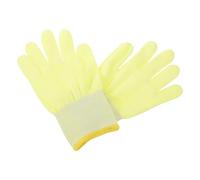 DOITOOL Guantes para Trabajar en Coche Material de Alta Elasticidad y Microfibra Amarilla, Resistentes al Desgaste y Antiestáticos para Instalación de Vinilo