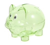 DOITOOL Hucha Niños Cerdito Transparente Banco De Monedas Irrompible Olla Para Ahorro De Monedas Fomenta Hábitos De Ahorro Regalo Infantil 4.33X3.14X3.14In