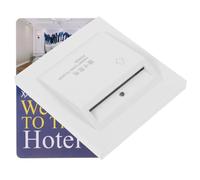 DOITOOL Interruptor de Tarjeta de 20, Interruptor de Control de Tarjeta de Plástico Pc, Diseño de 3 Cables, Blanco, para Hoteles, Pensiones y Dormitorios