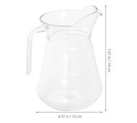 DOITOOL Jarra para Jugo Acrílica de 1l Tapa Hermética, Dispensador de Agua Fría Transparente, Adecuado para Fiestas, Camping y Uso Doméstico, Fácil de Limpiar y Apta para Bebidas Frías