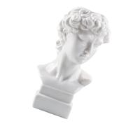 DOITOOL Jarrón de Cerámica David con Cabeza Artística Florero Creativo para Flores Secas Decoración de Escritorio y Almacenamiento Multifuncional para Hogar y Oficina