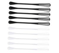DOITOOL Juego de 10 Batidores Manuales para Huevos Diseño Doble Cabeza y Combinación de Cuchara y Batidor, Utensilios de Cocina Multiusos de Pp para Mezclar y Batir Crema