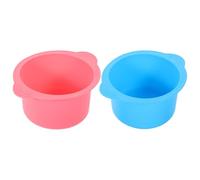 DOITOOL Juego de 2 Cuencos Plegables de Silicona para Cera Depilatoria Facial, 400 Ml, Resistentes a Altas Temperaturas y Antiadherentes para Rutina de Belleza