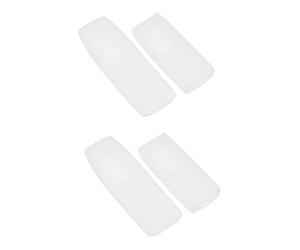 DOITOOL Juego de 4 fundas universales para mando a distancia de TV, diseño de huella dactilar, forma de gota, silicona