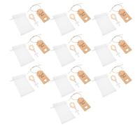 DOITOOL Juego de Rosarios Católicos de Madera para Bautizo, 10 Piezas Cruz de Madera, Bolsa de Malla y Tarjeta de Felicitación, Regalos Religiosos para Comunión y Eventos Espirituales