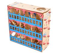 DOITOOL Juguete de Túnel y Laberinto para Hámster de Madera Material Sintético, Diseñado Crecimiento Saludable y Mantener la Agilidad, Adecuado como Obsequio para Mascotas Pequeñas