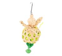 DOITOOL Juguete para Pájaros de Trenzado con Papel para Masticar Colgante para Periquitos Cacatúas y Loros Pequeños Interactivo para Jaulas Que Fomenta el Forrajeo Entretenimiento