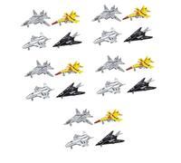 DOITOOL Juguetes De Aviones De Aleación Inerciales para Pack De De Aviones Sin Batería Divertidos Y Ecológicos para Ejercitar La Imaginación Y Creatividad Pequeños 4 Piezas X 5