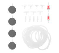 DOITOOL Kit de Accesorios para Bomba de Aire de Acuario Manguera de Aire de 5 M con Válvula de Retención Ventosas y Conectores Plásticos Tubo de Oxígeno para Peceras Compatible