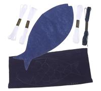 DOITOOL Kit de Bordado Sashiko Japonés y Plantilla Detallada para Principiantes Tejido Versátil para Proyecto de Manualidades y Posavasos Artesanales