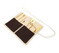 DOITOOL Kit de Herramientas para Hacer Incienso Chino de Latón 7 Piezas Incluye Cuchara y Prensa Accesorio para Quemador de Incienso Adecuado para Hogar Yoga y Meditación