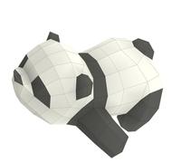 DOITOOL Kit de Papel Artesanal 3d de Panda Geométrico Fácil de Montar sin Tijeras para Decoración y Actuaciones en Festivales Modelo de Papel Estereoscópico