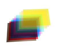 DOITOOL Láminas de Celofán Pvc Transparentes A4 10 Hojas Colores Surtidos para Manualidades, Filtros de Luz y Decoración Diy, Película para Tintar Ventanas y Proyectos Creativos