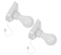 DOITOOL Lámpara de Pared Inalámbrica Cuerda Luz Nocturna LED Portátil sin Batería 2 Unidades Tamaño Grande para Dormitorio Armario y Uso Doméstico Bombillas a Pilas Manuales