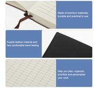 DOITOOL Libro de Contabilidad Páginas Negro Apaisado Manual Práctico para Cuentas Ingresos y Gastos Cuaderno Multifuncional para Oficina Estudiantes y Uso Diario