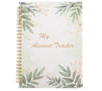 DOITOOL Libro de Registro de Cheques Personal 1 Unidad Cuaderno de Finanzas Portátil Papel para Gestión Financiera Formato Hoja Grande Diseño Hojas Adecuado para Control Bancario y