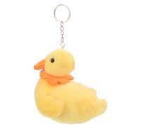 DOITOOL Llavero Kawaii de Pato Amarillo de Felpa Portátil y Resistente al Desgaste para Mochilas y Accesorios Escolares