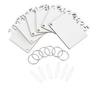 DOITOOL Llaveros de Madera para Sublimación 2025, 6 Piezas, Marco de Fotos sin Diseño de 75x75x3 Mm, Llavero Imagen para Obsequio y Recuerdos de Graduación, Accesorios para