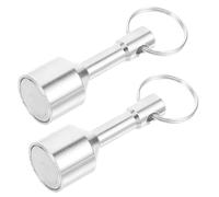 DOITOOL Llaveros Magnéticos 2 Piezas Comprobador de Oro y Plata para Joyería, Diámetro 17 Mm, Fuerza Magnética 12 Kg, Herramienta Portátil Práctica para Probar Metales y Monedas Hogar