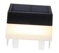 DOITOOL Luz Solar para Poste de Valla LED para Jardín Terraza Exterior Resistente Recarga Solar Fácil Instalación Iluminación Decorativa