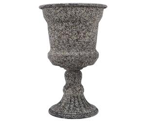 DOITOOL Maceta de urna Vintage: Maceta Alta de Metal con Pedestal - de balcón de Estilo - Decoración rústica clásica para Porche, jardín y Boda