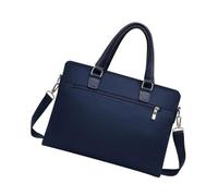 DOITOOL Maletín Oxford para Portátil Bolsa de Negocios con Gran Capacidad y Diseño Antirrobo Tejido Oxford Azul Resistente para Hombre Bolso de Mano y Bandolera