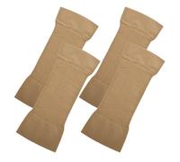 DOITOOL Mangas de Compresión para Brazos de Mujer 2 Pares, Moldeadoras y Adelgazantes en Color Piel, Talla Grande, Accesorio para Esculpir y Proteger Brazos, Uso Versátil para Deporte