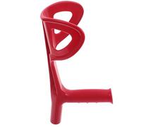 DOITOOL Mango de Bastón de Codo Rojo 22 Mm con Cabezal Ergonómico y Empuñadura para Exterior, Reemplazo para Bastones de Movilidad, Accesorio de Repuesto para Ayuda al Caminar