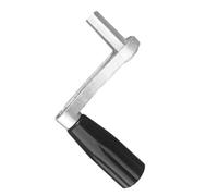 DOITOOL Manivela Manual para Tendedero de Ropa de Elevación, Mango Corto Plateado de Seis Dientes, Acero Resistente, Operación Estable Electricidad, para Uso en Balcones y Repuestos