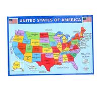 DOITOOL Mapa de Estados Unidos colgado mapas para aprender mapa mapa a prueba de agua mapa geografico cartel de mapa para el aula mapa del mundo decoración papel ultravioleta