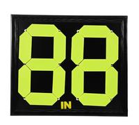 DOITOOL Marcador Portátil de Sustituciones de Fútbol Manual, Tablero Fluorescente Negro de Plástico PP, 2 Posiciones, Accesorio Árbitro para Partidos y Entrenamientos Deportivos