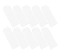 DOITOOL Marcadores Acrílicos Transparentes 10 Piezas, Rectangulares sin Pintar para Manualidades, Marcapáginas en Blanco para Estudiantes y Decoración Escolar